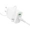 Мережевий зарядний пристрій з кабелем BOROFONE BA106A Stellar PD20W+QC3.0 charger set (C to iP) (EU) White (6941991125324)