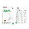 Мережевий зарядний пристрій з кабелем BOROFONE BA107A Stellar single port PD30W charger set (C to iP) (EU) White (6941991125355)