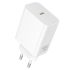 Мережевий зарядний пристрій BOROFONE BA109A Star single port PD40W charger (EU) White (6941991126888)