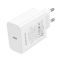 Мережевий зарядний пристрій BOROFONE BA109A Star single port PD40W charger (EU) White (6941991126888)
