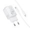 Мережевий зарядний пристрій з кабелем BOROFONE BAS83A Star PD20W+QC3.0 charger set (C to iP) (EU) White (6941991126796)