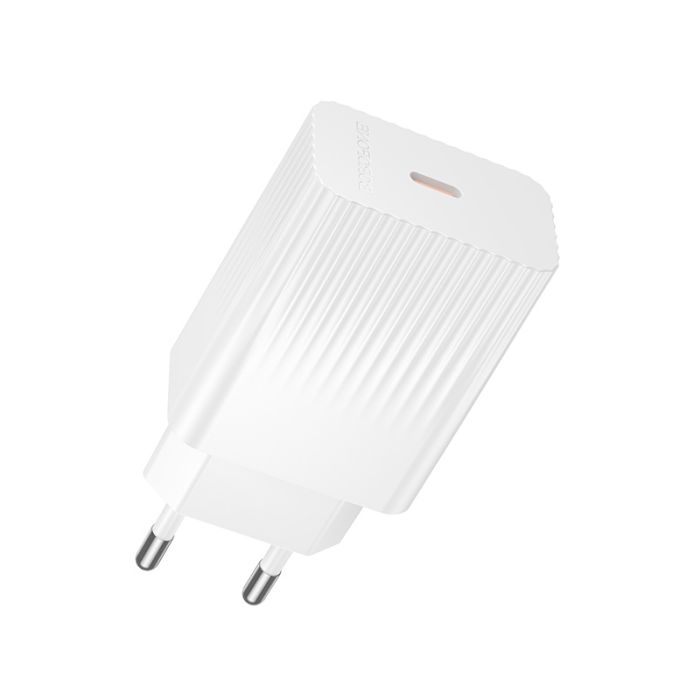 Мережевий зарядний пристрій BOROFONE BAS75A Source single port PD30W charger (EU) White (6941991122828)