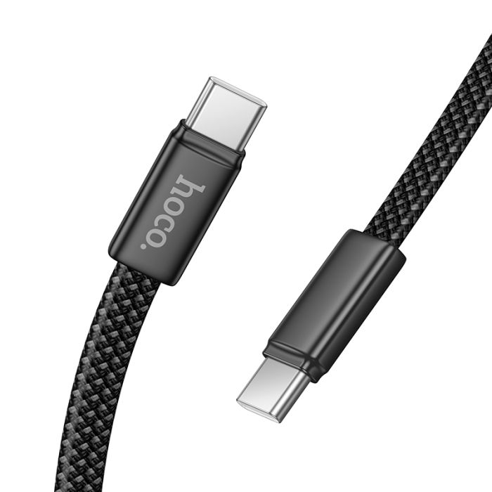 Кабель HOCO X125 Exceso 60W charging data cable C to C Black (6942007671682)