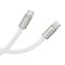 Кабель HOCO X125 Exceso 60W charging data cable C to C White (6942007671699)