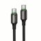 Кабель HOCO X127 Exceed 60W charging data cable C to C Black (6942007675611)