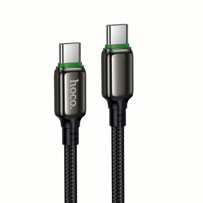 Кабель HOCO X127 Exceed 60W charging data cable C to C Black (6942007675611)