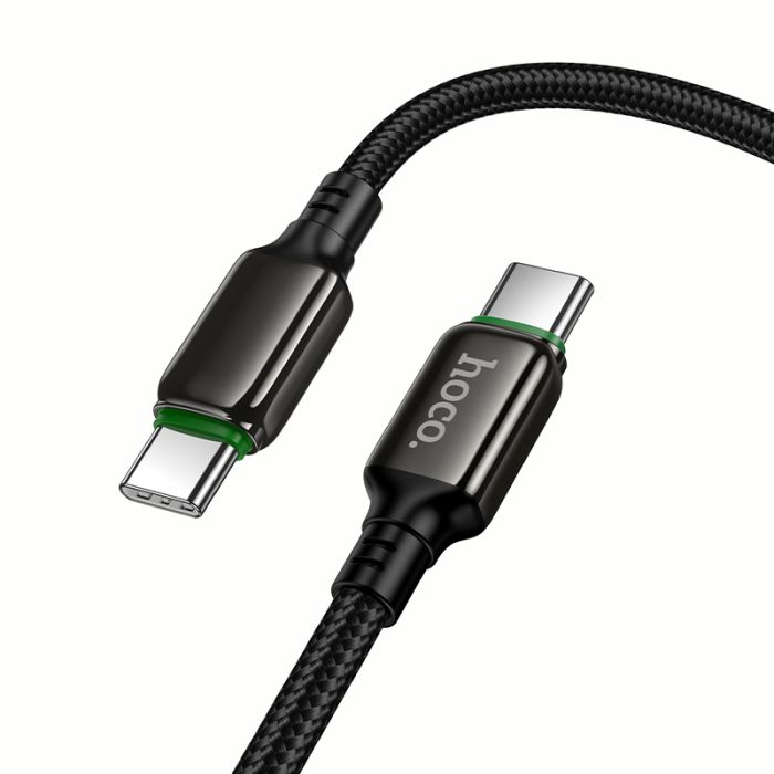 Кабель HOCO X127 Exceed 60W charging data cable C to C Black (6942007675611)