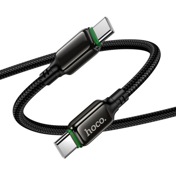 Кабель HOCO X127 Exceed 60W charging data cable C to C Black (6942007675611)