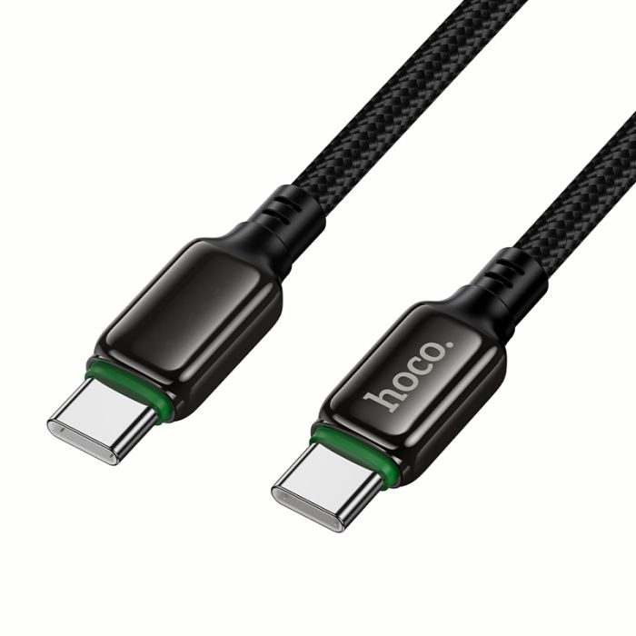 Кабель HOCO X127 Exceed 60W charging data cable C to C Black (6942007675611)