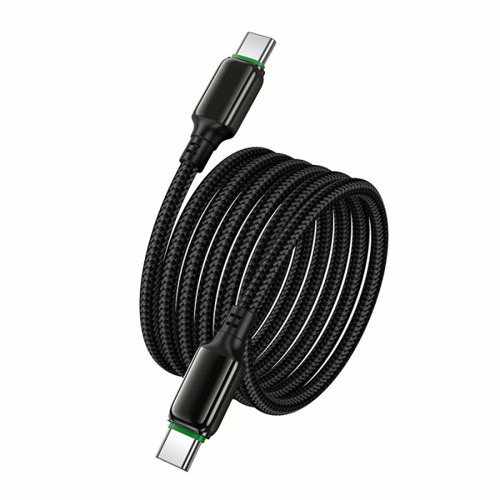 Кабель HOCO X127 Exceed 60W charging data cable C to C Black (6942007675611)