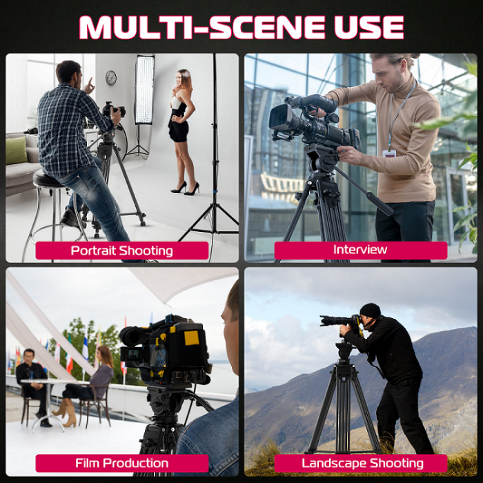 Штатив Ulanzi MT-81 Tripod (80-155cm) Black (T080GBB1)