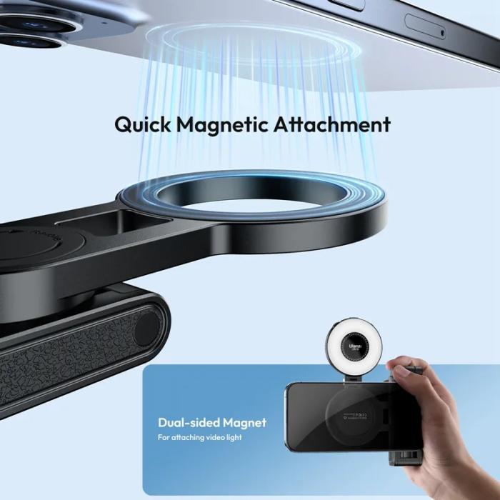 Селфі-монопод Ulanzi JJ03 3-in-1 Magnetic Phone Tripod with Remote Control Black (T090)