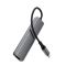 USB-хаб ACEFAST J18 USB-C 6-in-1 HUB docking station Metal Gray (6974316285939)