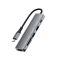 USB-хаб ACEFAST J18 USB-C 6-in-1 HUB docking station Metal Gray (6974316285939)