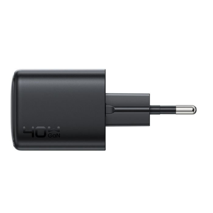 Мережевий зарядний пристрій ACEFAST A136 PD40W mini GaN USB-C fast charger Black (6974316286233)