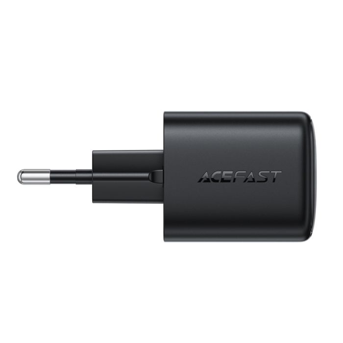 Мережевий зарядний пристрій ACEFAST A136 PD40W mini GaN USB-C fast charger Black (6974316286233)