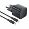 Мережевий зарядний пристрій з кабелем ACEFAST A117 PD20W mini GaN fast charger set(P16),black  Black (6974316286509)