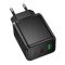 Мережевий зарядний пристрій HOCO C157A Smart PD30W+QC3.0 multi-protocol charger(EU) Black (6942007663847)