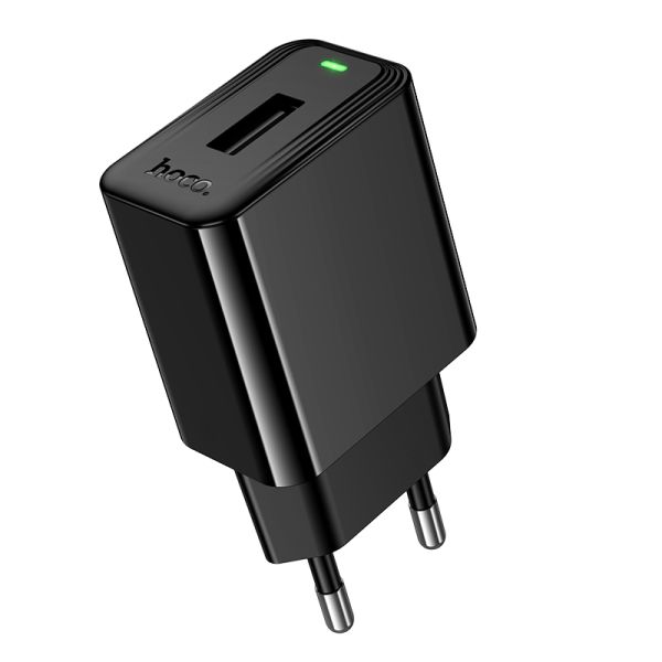 Мережевий зарядний пристрій HOCO CS91A Leader single-port charger(EU) Black (6942007670975)