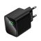 Мережевий зарядний пристрій HOCO CS82A Excellent single port PD20W charger with digital display(EU) Black (6942007664493)