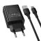 Мережевий зарядний пристрій HOCO CS92A Leader single port QC3.0 charger set(Type-C) Black (6942007671057)