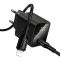 Мережевий зарядний пристрій HOCO CS82A Excellent single port PD20W charger with digital display set(C to iP) Black (6942007664509)