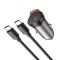 Автомобільний зарядний пристрій HOCO NZ16 Rigorous single port PD30W car charger set(C to C) Metal Grey (6942007644730)
