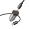 Автомобільний зарядний пристрій HOCO NZ16 Rigorous single port PD30W car charger set(C to C) Metal Grey (6942007644730)