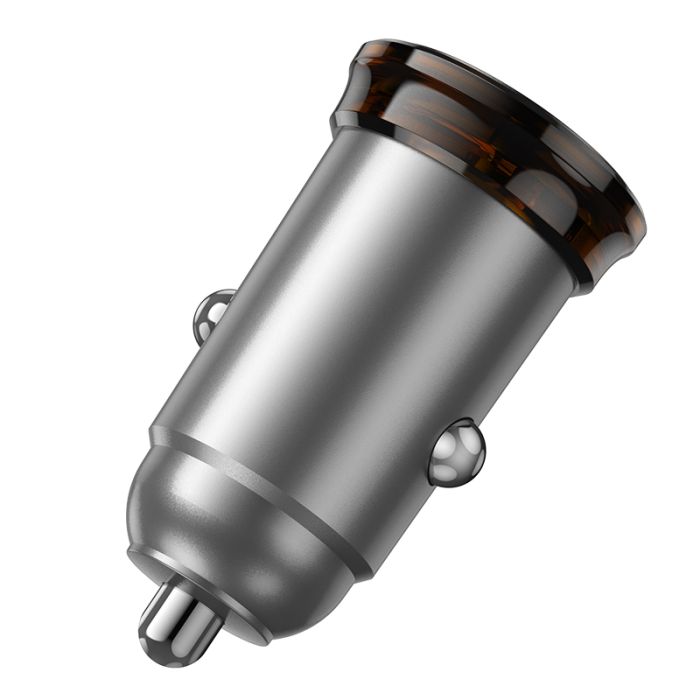 Автомобільний зарядний пристрій HOCO NZ16B Rigorous PD45W(2C) car charger Metal Grey (6942007644778)