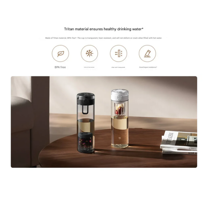 Магнітна пляшка для води та чаю Xiaomi Mijia Magnetic Tea Storage Cup Black (BHR089TCN)