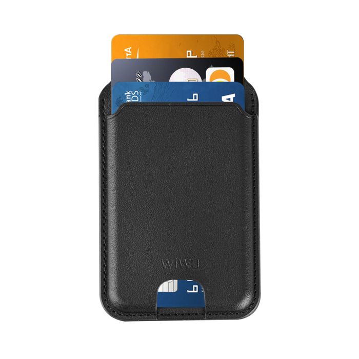 Картхолдер WIWU Mag Wallet Pro MW-003 Kevlar Black (6977703652895)