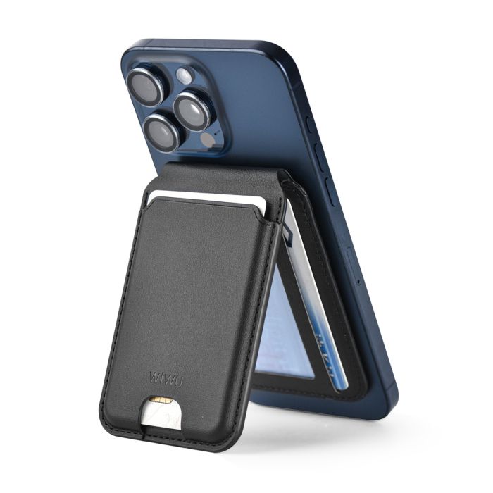 Картхолдер WIWU Mag Wallet Pro MW-003 Kevlar Black (6977703652895)
