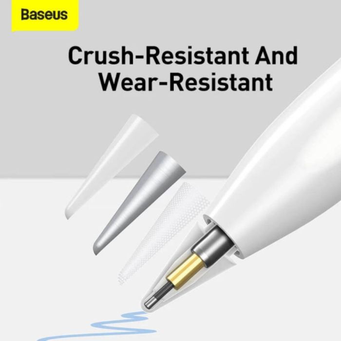 Змінні наконечники для стилуса Baseus Smooth Writing Capacitive Stylus Tips Moon White（2pcs） (P80015906213-00)
