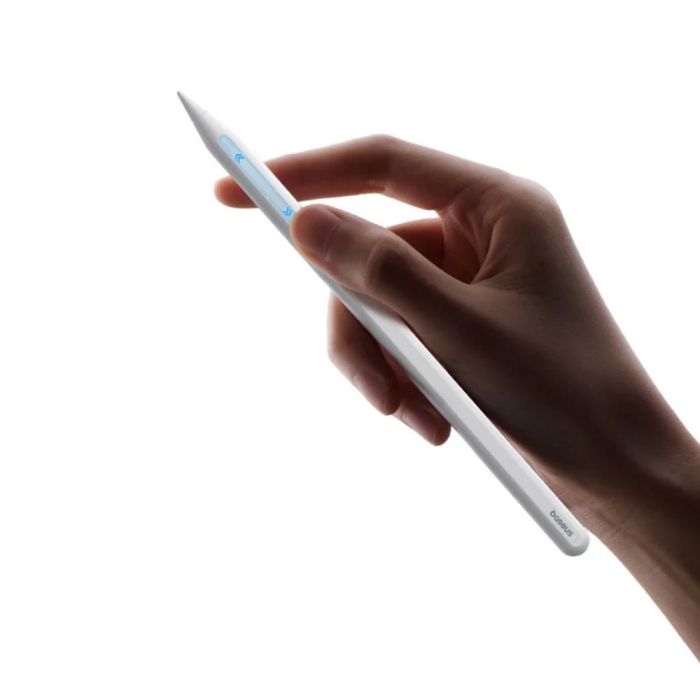 Стилус Baseus Smooth Writing PS3 Pro 360° Touch Operation Wired Charging Stylus Moon White (With Type-C*1 Cable and Tip*1) (B0004A01)