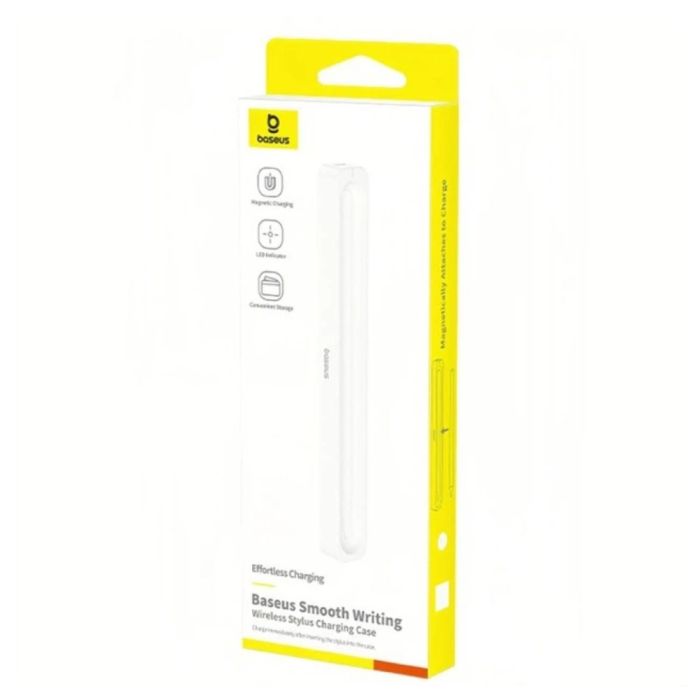 Кейс для зарядки стилуса Baseus Smooth Writing Stylus Wireless Charging Case Moon White (With Simple Charging Cable Type-C 3A 0.3m) (P80015907213-00)