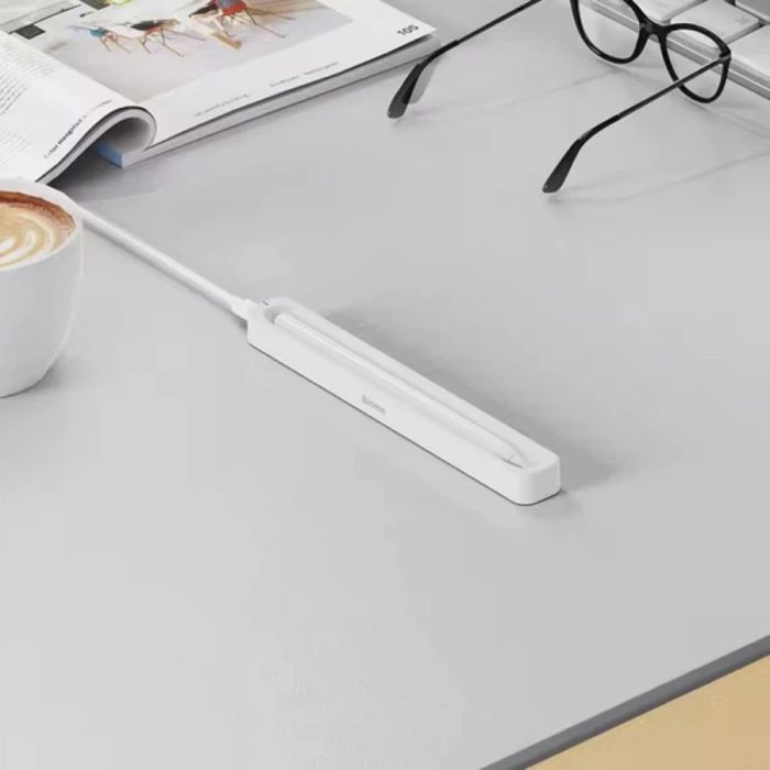 Кейс для зарядки стилуса Baseus Smooth Writing Stylus Wireless Charging Case Moon White (With Simple Charging Cable Type-C 3A 0.3m) (P80015907213-00)