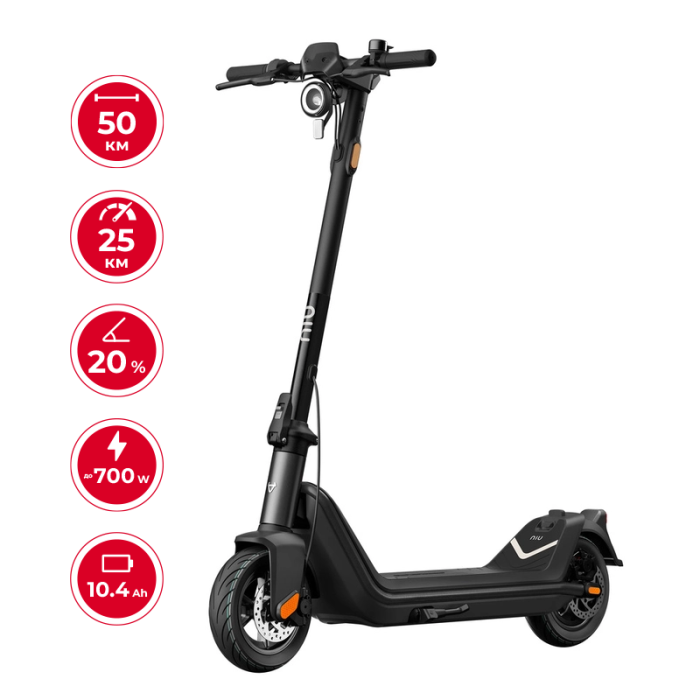 Електросамокат NIU KQi3 Pro Black 9.5", 350(700)W, 10.4Ah, 50km, 25km/h, 20%, App, 20,3 kg (K3P31EB1E11)