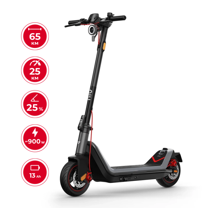 Електросамокат NIU KQi3 MAX Space Gray 9,5", 450(900)W, 13Ah, 65km, 25km/h, 25%, App, 21 kg (K3T331B3E11)