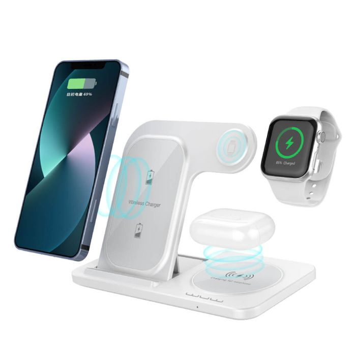 Бездротовий зарядний пристрій WUW-C250 3 in 1 desktop foldable wireless charger (WUW--C250)