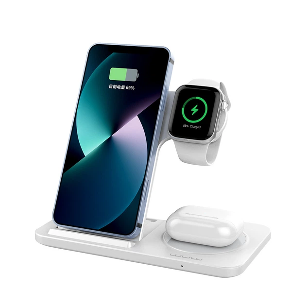 Бездротовий зарядний пристрій WUW-C250 3 in 1 desktop foldable wireless charger (WUW--C250)