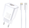 Мережевий зарядний пристрій з кабелем WUW-T104L PD20W A+C  Lightning kit (6978749570631)