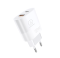 Мережевий зарядний пристрій WUW-C251 25W PD USB-C + USB QC3.0 18W (6972573338641)