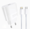 Мережевий зарядний пристрій з кабелем WUW-T86L PD 25W fast charger + USB C to lighting set (6972573338207)