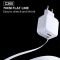 Мережевий зарядний пристрій з кабелем WUW-C268 12W fast charger USB A +retractable 70cm type c Cable (6978749570044)