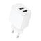 Мережевий зарядний пристрій HOCO CS51A Surplus dual-port charger(EU) White (6942007631419)