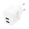 Мережевий зарядний пристрій HOCO CS51A Surplus dual-port charger(EU) White (6942007631419)