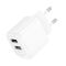 Мережевий зарядний пристрій HOCO CS51A Surplus dual-port charger(EU) White (6942007631419)
