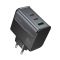 Мережевий зарядний пристрій HOCO CS75A Star Speed PD70W(2C1A) charger midnight black (6942007653862)