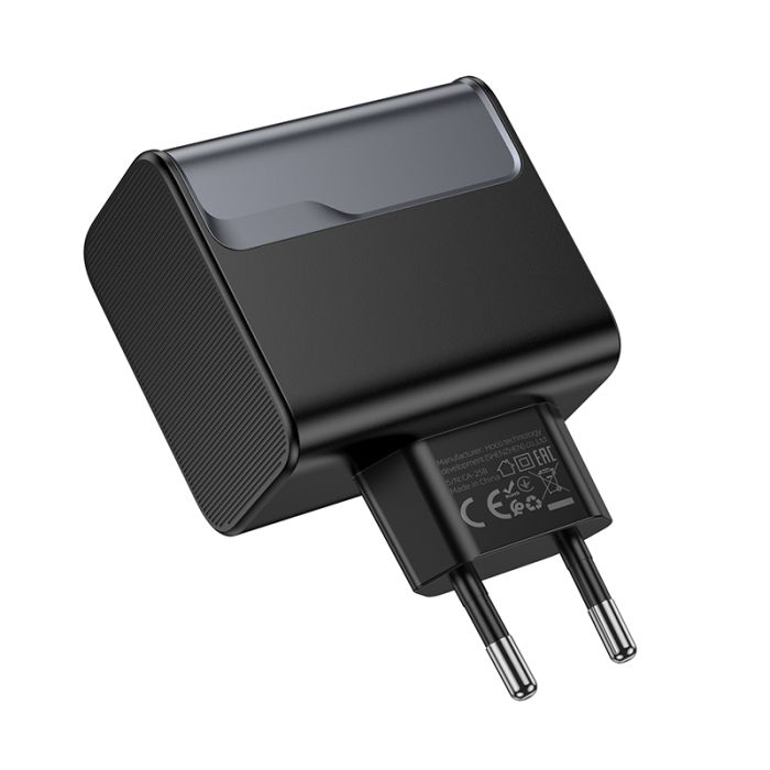 Мережевий зарядний пристрій HOCO CS75A Star Speed PD70W(2C1A) charger midnight black (6942007653862)