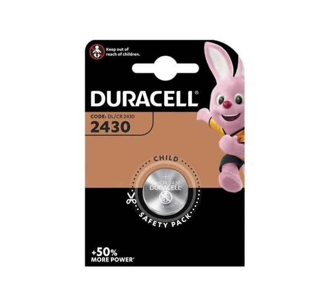 Батарейка Duracell CR2430 3V літієва (1шт) (5000394030398)